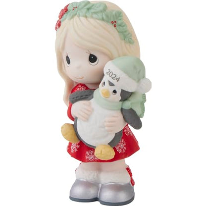 Christmas Figurine 2024 Holiday Decor Bisque Porcelain Gift
