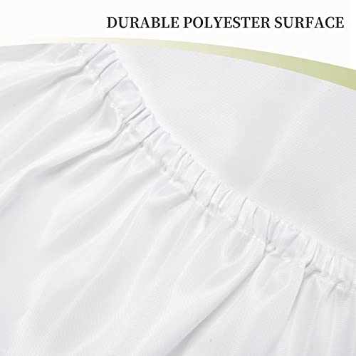 Christmas Snowflake Fitted Tablecloth with Elastic Edge - Waterproof 30 x 48 Inches