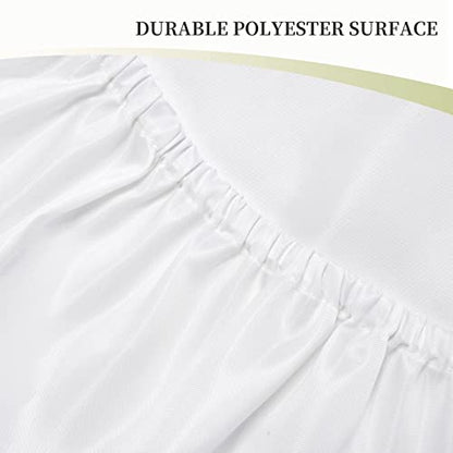 Christmas Snowflake Fitted Tablecloth with Elastic Edge - Waterproof 30 x 48 Inches