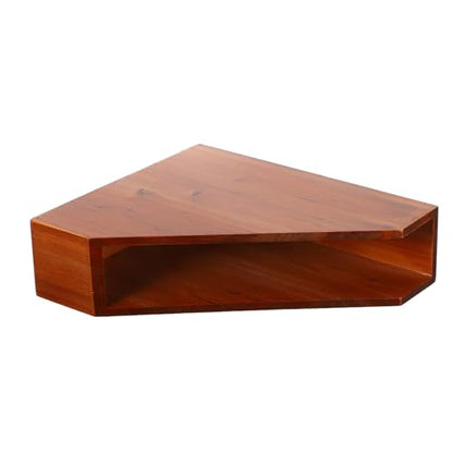 Wooden Magazine Holder with Multi-Layer Vertical File Organizer for Office Desk
