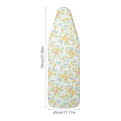 Blue Floral Heat Reflective Ironing Board Cover with Non-Slip Padding - Machine Washable