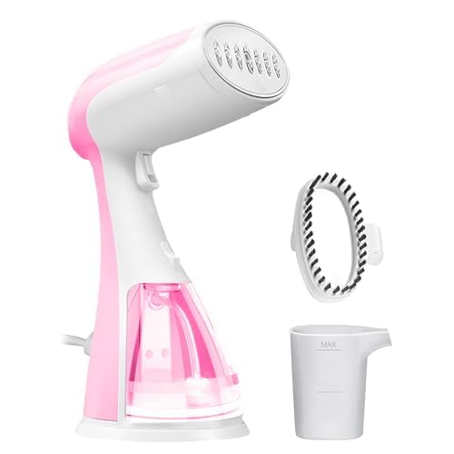Hand Held Travel Steamer for Clothes - 1350W Portable Clothes Steam Iron 15S Fast Heat-Up, 300ML Large Capacity Water Tank, Garment Steamer Remove Wrinkles Fastly, Make Clothes Soft & Smooth