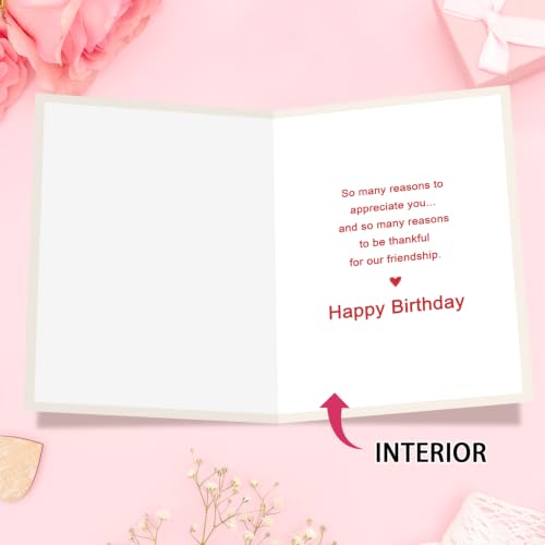 Mu-401 Funny Birthday Card for Women Her Best Friend Bestie - Greeting Card