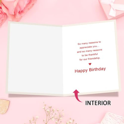 Mu-401 Funny Birthday Card for Women Her Best Friend Bestie - Greeting Card