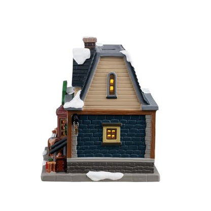 Lemax Lighted Village Building Leo's Leatherworks & Repairs 2025 Collection