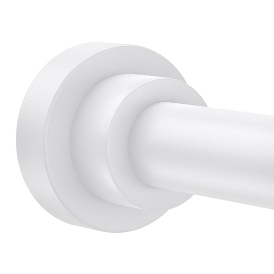 Shower Curtain Rod 31-80 in Adjustable Curtain Rod No Drilling Tension Shower Rod Stainless Steel for Bathroom Room Divider, White