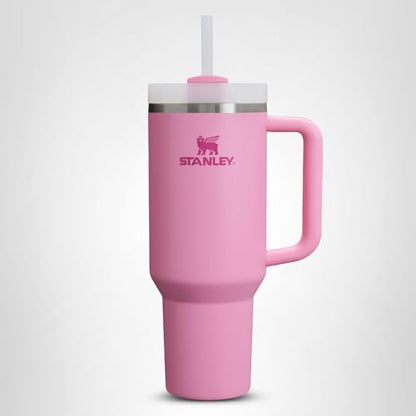 STANLEY Quencher H2.0 Tumbler with Handle and Straw 30 oz | Flowstate 3-Position Lid | Cup Holder Compatible for Travel | Insulated Stainless Steel Cup | BPA-Free | Peony