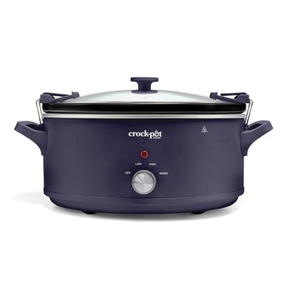 Crock-Pot 10 Qt Manual Slow Cooker - Purple Basil, Large Capacity, Easy to Use