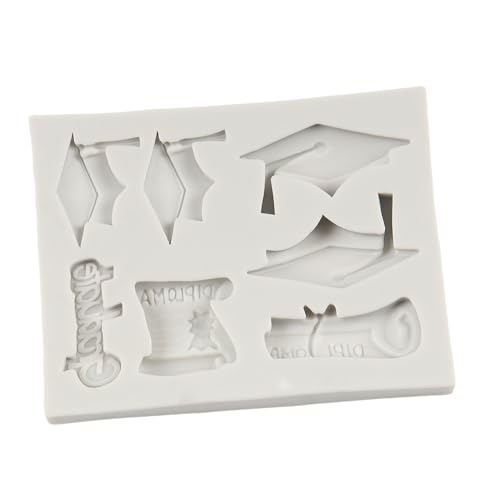 Graduation Cap and Diploma Silicone Mold Set - Style B