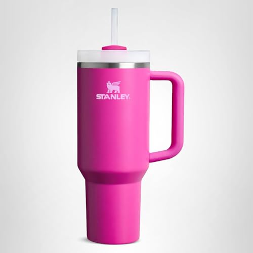STANLEY Quencher H2.0 Tumbler with Handle and Straw 64 oz | Flowstate 3-Position Lid | Large Capacity for Travel & Sports | Insulated Stainless Steel Cup | BPA-Free | Violet Blossom