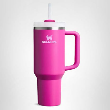 STANLEY Quencher H2.0 Tumbler with Handle and Straw 64 oz | Flowstate 3-Position Lid | Large Capacity for Travel & Sports | Insulated Stainless Steel Cup | BPA-Free | Violet Blossom