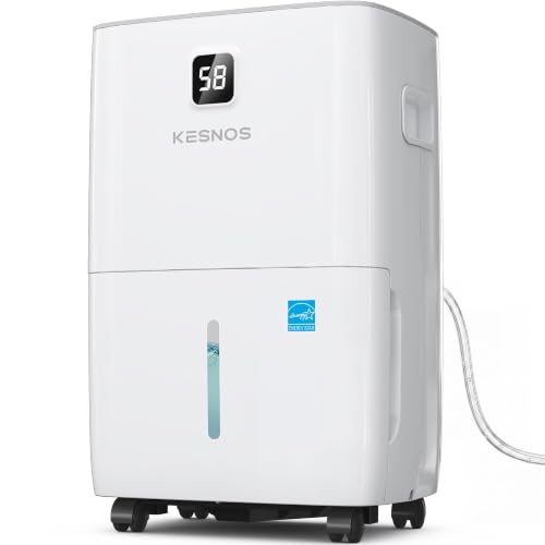 Kesnos 80 Pints Energy Star Dehumidifier for Basement 6000 Sq. Ft with Drain Hose