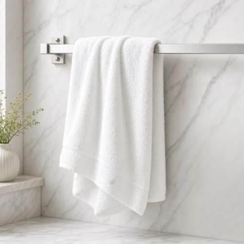 24-Inch Chrome Bath Towel Bar - Aluminium Replacement Rod