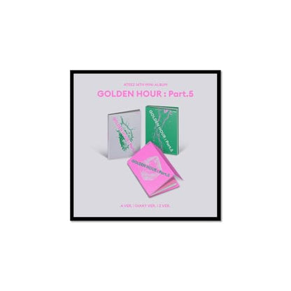 ATEEZ Golden Hour Part 5 Photobook Diary Set 14th Mini Album Collectible
