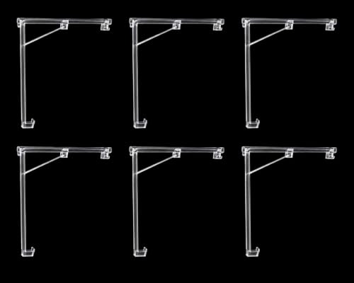 Vertical Blind Valance Clips - Clear Plastic Replacement Brackets for 3.5-Inch Slats