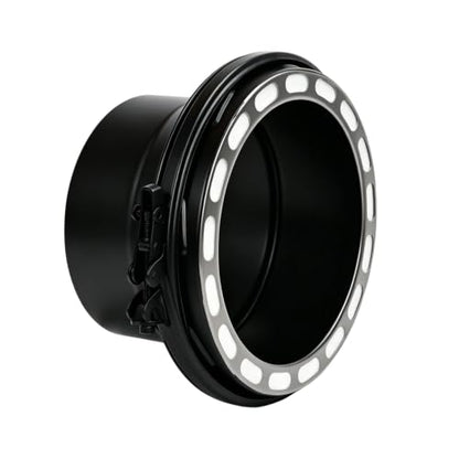 6 Inch Stove Pipe Adapter Stainless Steel Single to Double Wall Chimney Fitting Black