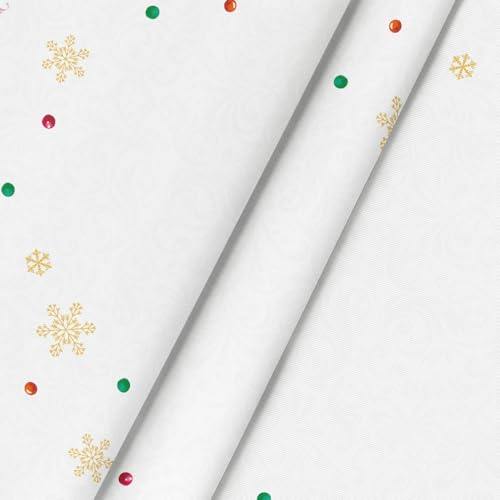 Christmas Tablecloth 70x70 Inch Round Green Gingerbread Man Holiday Decor with White Green Variation