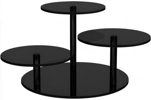 5mm Thick Black Acrylic 3-Tier Lego & Figurine Display Riser