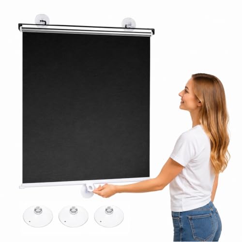 Portable Blackout Window Cover 30x36 Inches No Tools No Drill Cordless Thermal Shades for Bedroom & Office