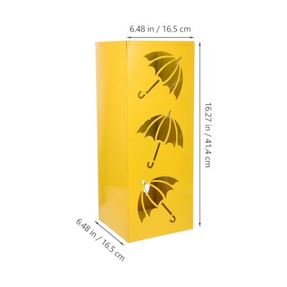 Round Metal Umbrella Stand for Entryway Storage - Iron Holder, Stable Base, Large Capacity