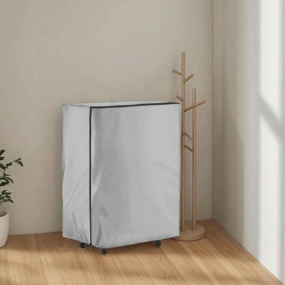 Outdoor Waterproof Folding Bed Cover Dust Protector for Guest Bed Gray 85x33x107cm