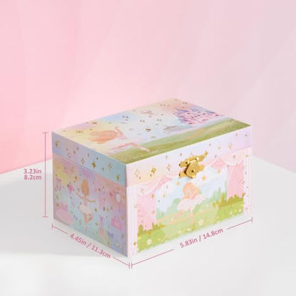 ProCase Musical Ballerina Jewelry Box for Girls - Spinning Ballet Figurine, Compact Storage