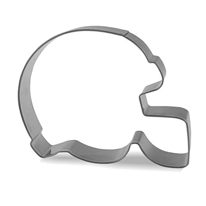 4-Inch Stainless Steel Football Helmet Cookie Cutter for Baking and Crafts