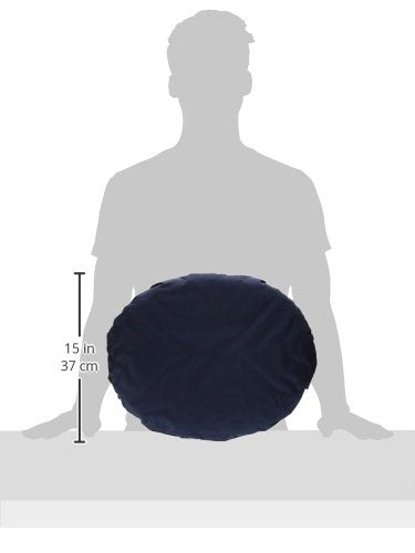 DMI 16-inch Convoluted Molded Foam Ring Donut Pillow Seat Cushion for Hemorrhoids, Back Pain, Tailbone Relief Cushion, Navy