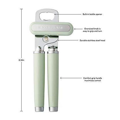 KitchenAid Classic Multifunction Can Opener / Bottle Opener, 8.34-Inch, Pistachio