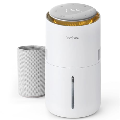 Provirtec MistFree Evaporative Humidifier for Bedroom - Easy to Clean, Auto Mode
