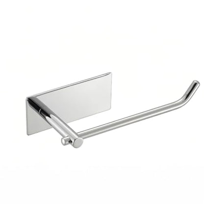 Chrome Stainless Steel No Drilling Toilet Paper Holder - SUS304 Wall Mount