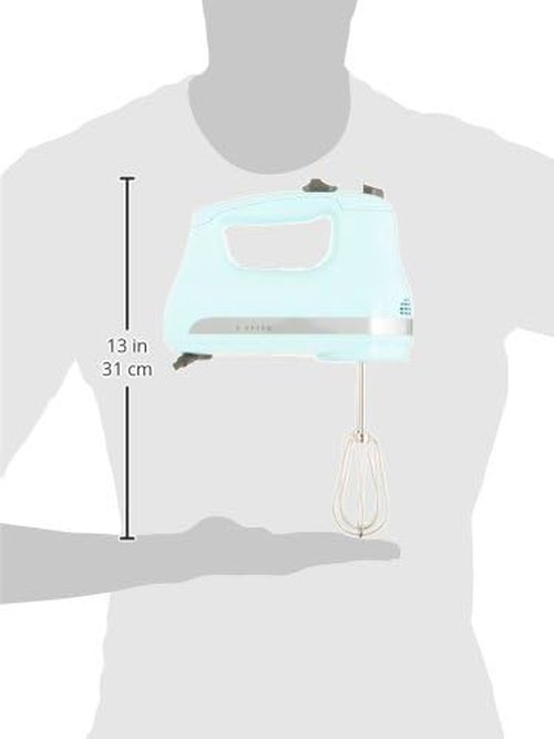KitchenAid 5 Ultra Power Speed Hand Mixer - Ice Blue | Pack of 2 for Effortless Mixing