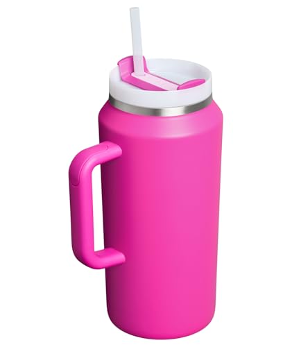 STANLEY Quencher H2.0 Tumbler with Handle and Straw 64 oz | Flowstate 3-Position Lid | Large Capacity for Travel & Sports | Insulated Stainless Steel Cup | BPA-Free | Violet Blossom