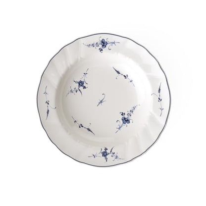 Villeroy & Boch Vieux Luxembourg Rim Soup Plate - 9 Inch Classic Blue & White, Premium Porcelain