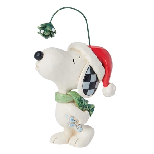 Peanuts Snoopy Mistletoe Figurine - Jim Shore Handcrafted Holiday Decor