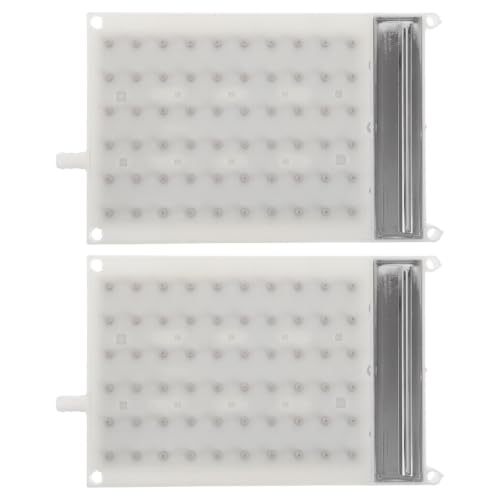 Rectangle Rain Shower Head Set - Ceiling or Wall Mount, 2 Pieces
