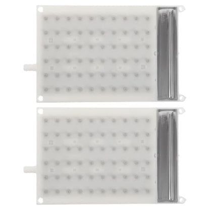 Rectangle Rain Shower Head Set - Ceiling or Wall Mount, 2 Pieces