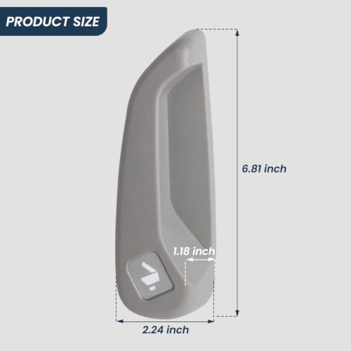 Left Side Driver Seat Recliner Handle Lever for 2021-2026 Honda Odyssey, Gray