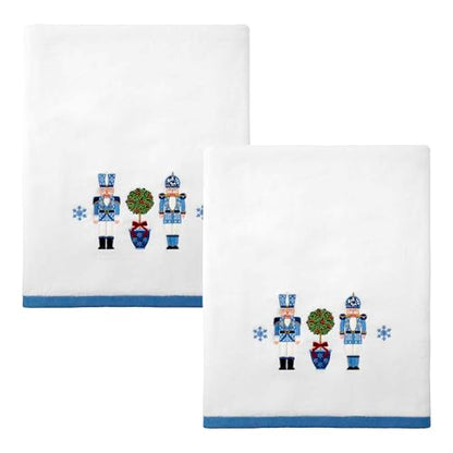 Christmas 2 Pack Cotton Bath Towels - Soft & Absorbent Holiday Decor
