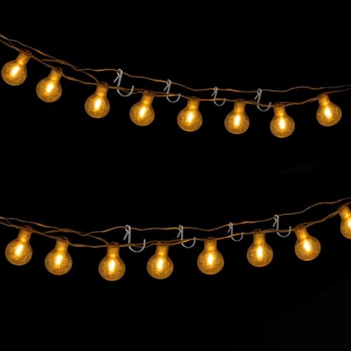 100PCS Metal S Hooks for Christmas Lights & Decorations Weatherproof Heavy Duty