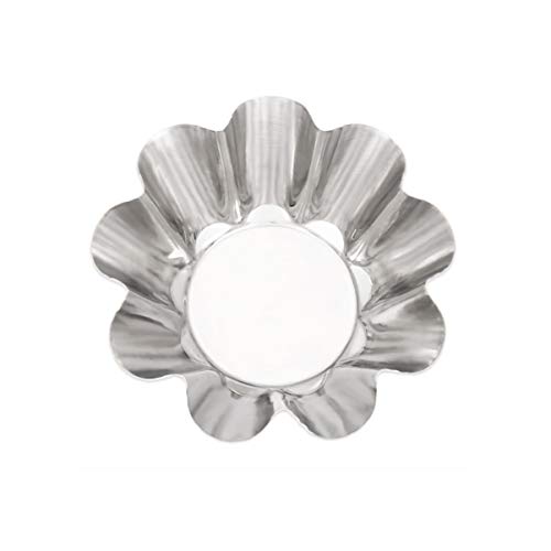 DOITOOL 6pcs Flower Tart Pans Tart Mold Stainless Steel Tart Pans Non-stick Tart Pans Tart Muffin Cup