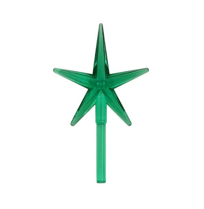 Multicolor Star Ceramic Christmas Tree Lights - 6 Pack Replacement Decorations