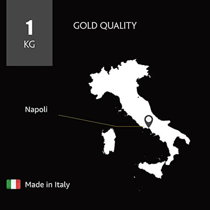 Caffe Mercanti Oro Italian Roast Coffee Whole Beans - 2.2lb Bag - Fresh Roasted Napoli Italiano Caffe - Oro: the Perfect Boost to Feel More Energized - Non-GMO