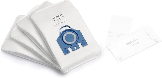 Miele HyClean 3D GN Type Microfiber Dust Bags - Compatible with Miele Canister Vacuums | 3-Pack