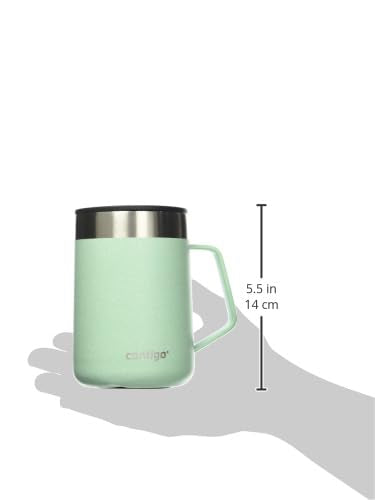 Contigo Streeterville Mug with Handle, 14 oz, Agave Powder Coat Speckle