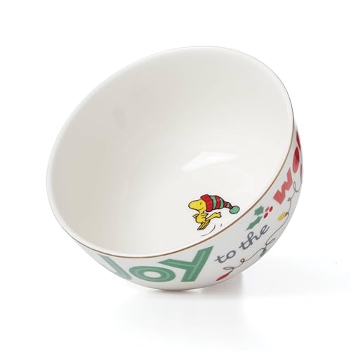Lenox Snoopy Christmas Porcelain 12-Piece Dessert Set for 4