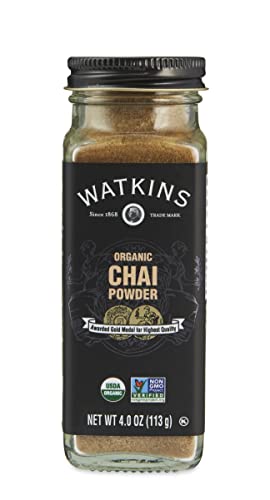 Watkins Gourmet Organic Spice Jar, Chai Powder, 4 Ounce (Pack of 3)