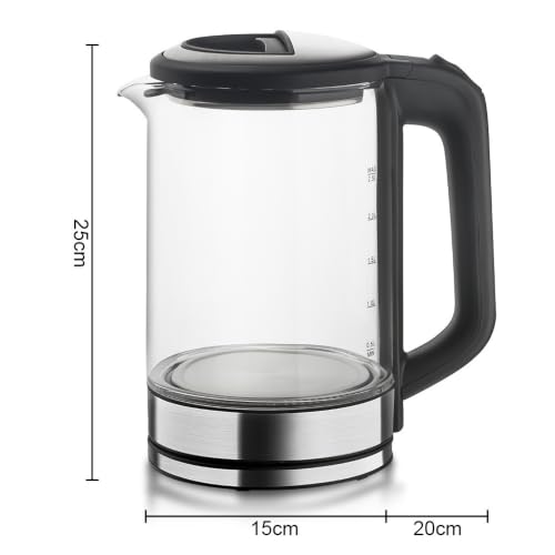 2.5L Glass Electric Kettle for Tea Coffee Water Boiler with Auto Shut-Off