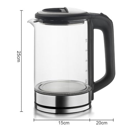 2.5L Glass Electric Kettle for Tea Coffee Water Boiler with Auto Shut-Off
