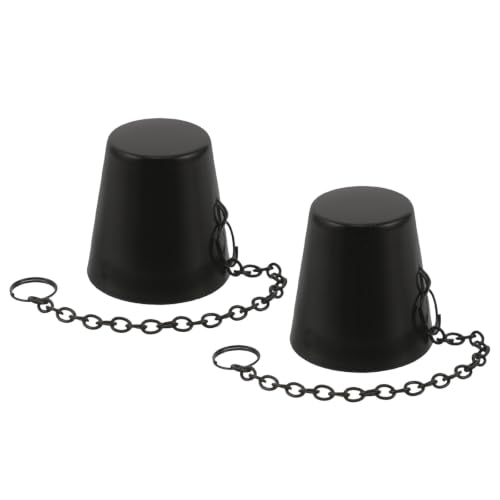 2 Pack Metal Candle Snuffer with Chain for Tiki Torches & Candles